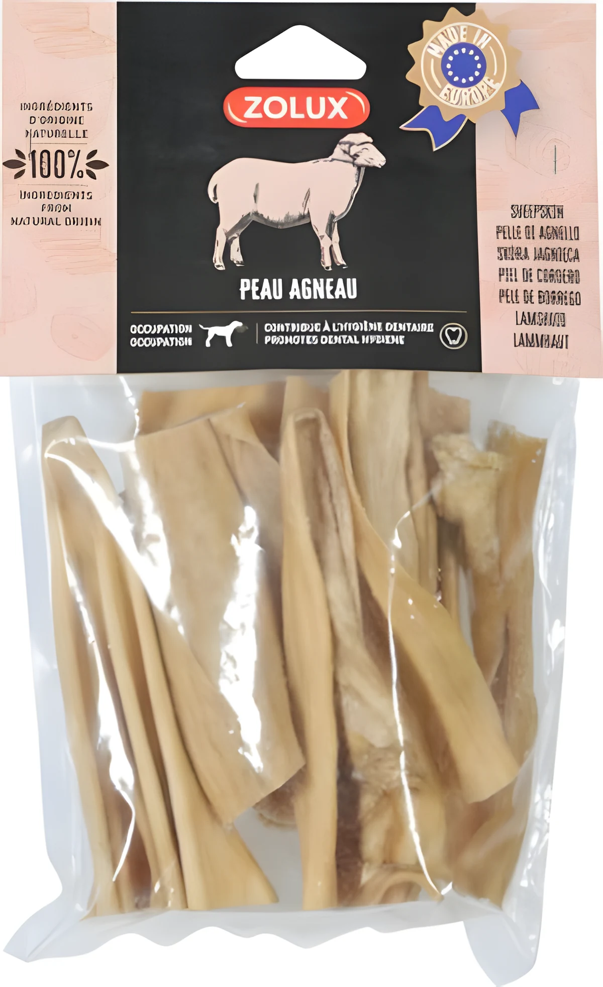 Przysmak naturalny Zolux Skóra jagnięca 200g