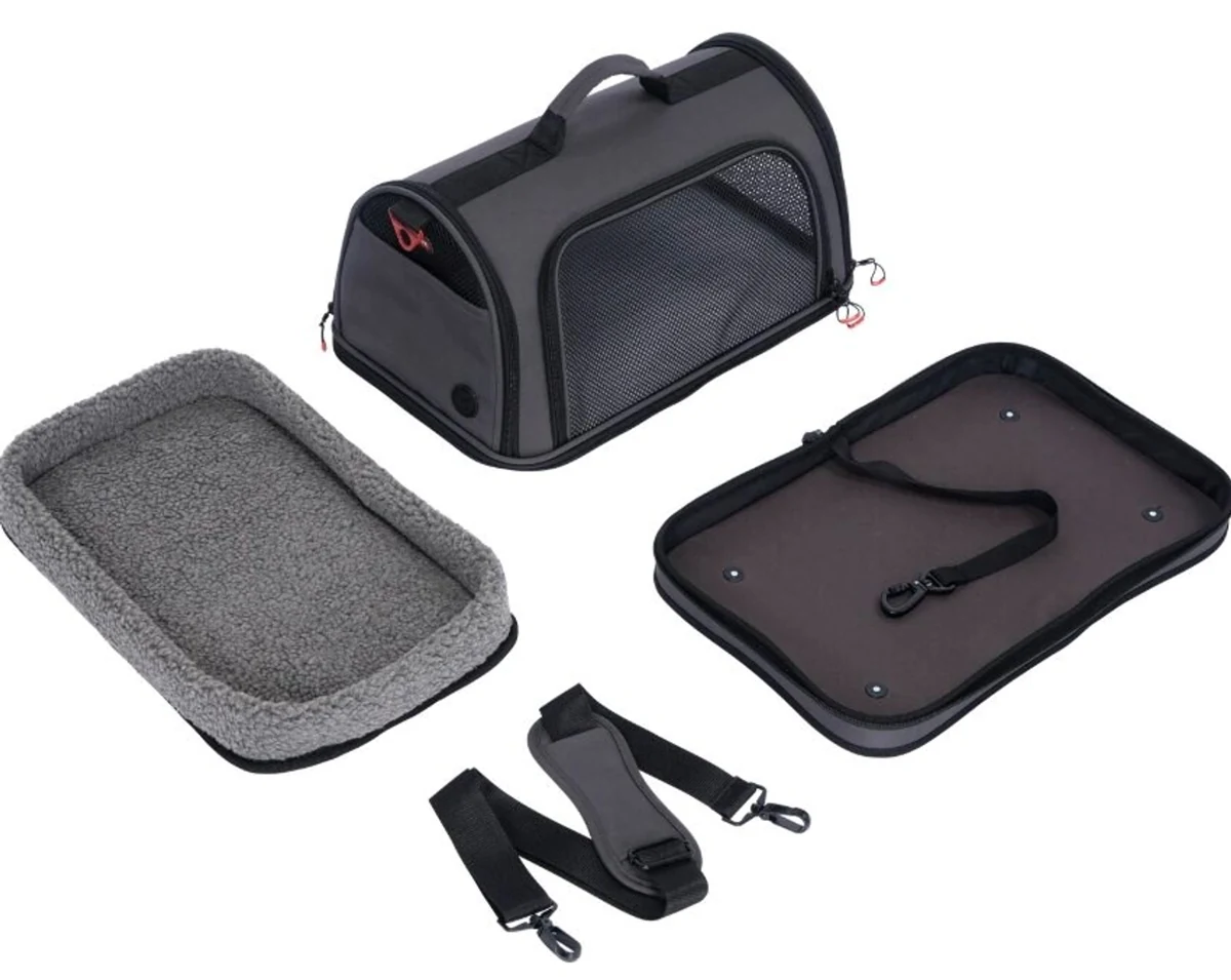 ZOLUX Torba transportowa dla psa i kota wzmocniona NOMAD M czarna 44,5×28×25