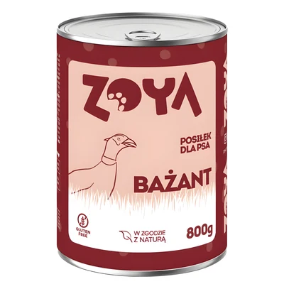 Mokra Karma dla Psa ZOYA Bażant - 800g Puszka