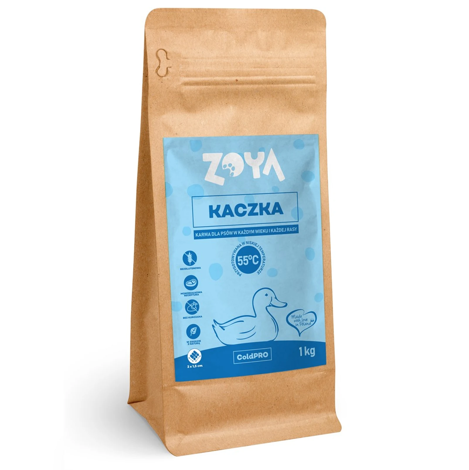 Sucha karma dla psa ZOYA COLDPRO z kaczką 1kg — zdjęcie 1 z 4