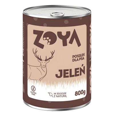 Mokra Karma dla Psów ZOYA Jeleń - 800g