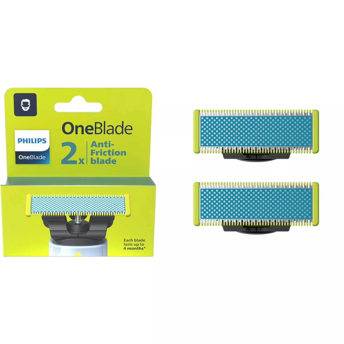 Ostrza Philips OneBlade QP225/50 - Niebieskie, 2 sztuki