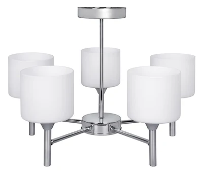 Lampa sufitowa ActiveJet Mira Chrom 5xE27 do salonu