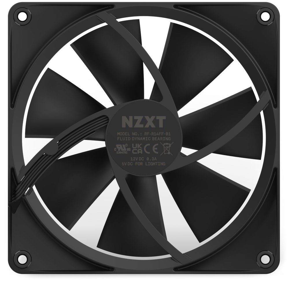 NZXT WENTYLATOR F140 RGB PWM CZARNY — zdjęcie 1 z 6