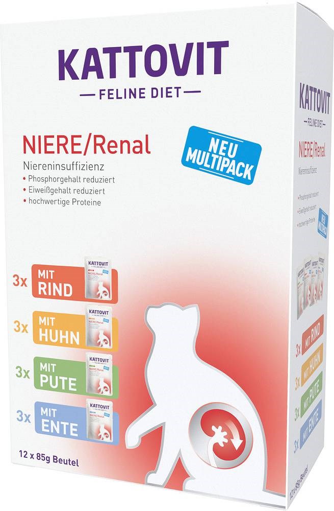 KATTOVIT FELINE Zestaw na nerki 12x 85g — zdjęcie 1 z 5
