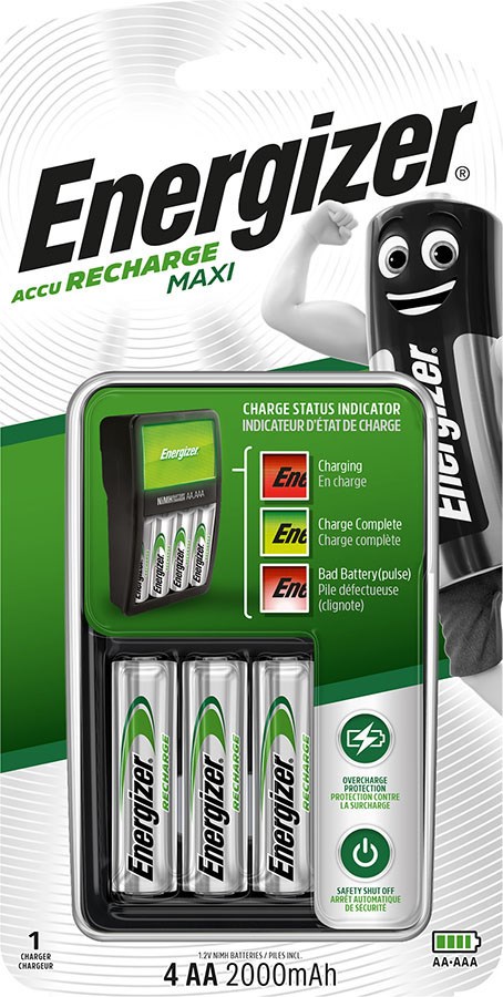 Energizer MAXI+4AA HR6 2000mAh Ładowarka