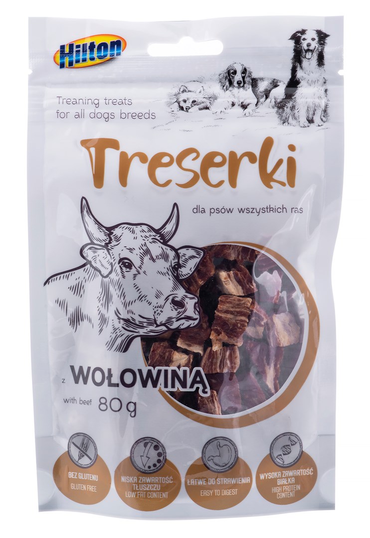 HILTON Treserki mięsne z wołowinę 80 g — zdjęcie 1 z 4