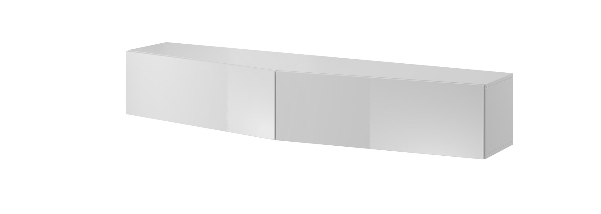 Szafka RTV VIGO SLANT 180cm biały/biały — zdjęcie 1 z 4
