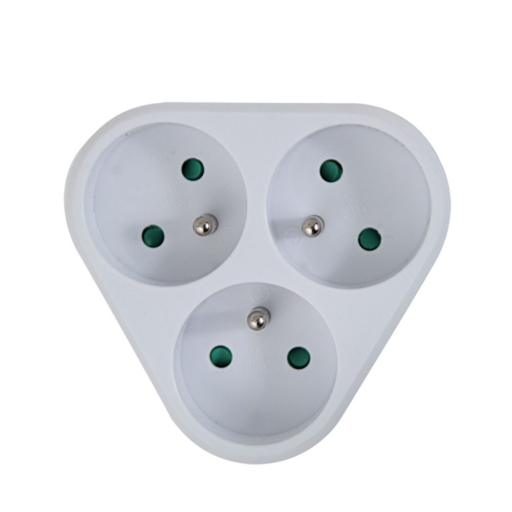 ESPERANZA ROZGAŁĘŹNIK ELEKTRYCZNY 3 GNIAZDA BIAŁY ELK303W — zdjęcie 1 z 5