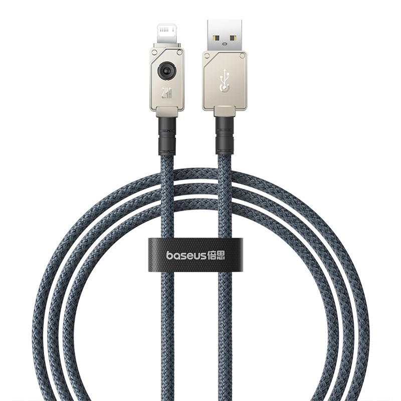 Kabel Baseus Unbreakable USB-Lightning 2.4A 1m biały — zdjęcie 1 z 8