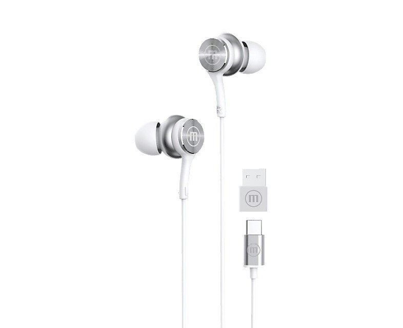 MAXELL XC1 Słuchawki przewodowe USB-C białe — zdjęcie 1 z 2