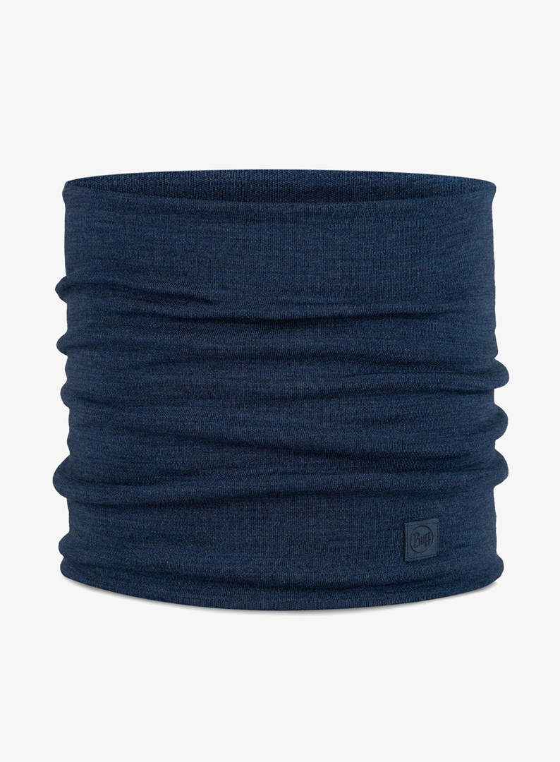 BUFF MERINO HEAVYWEIGHT NECK WARMER SOLID NIGHT BLUE — zdjęcie 1 z 3