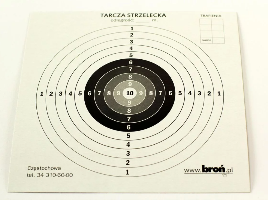 Tarcze papierowe 17x17 cm, 100 szt. — zdjęcie 1 z 2