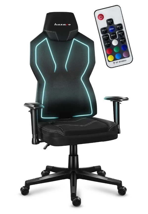 Fotel gamingowy Huzaro Combat 6.2 Black RGB — zdjęcie 1 z 8