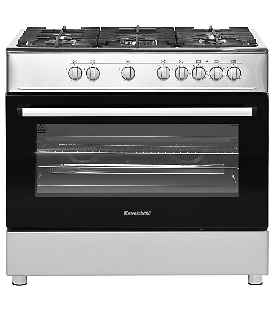 Kuchnia gazowo elektryczna Ravanson KWGE-K90A Cheff inox — zdjęcie 1 z 6
