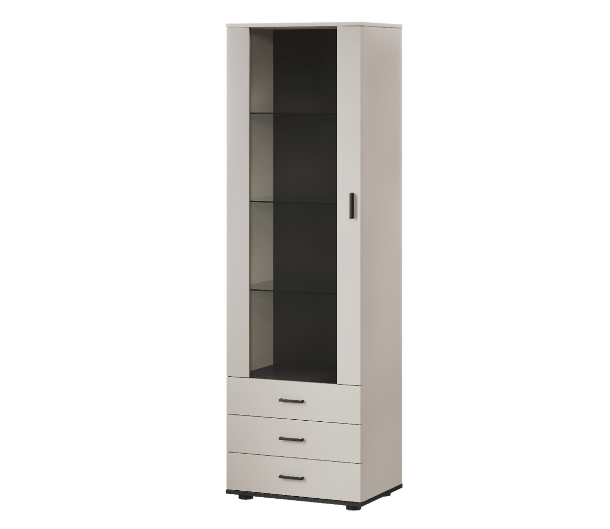Witryna S1 SOHO 60x41x192 kaszmir+ czarny — zdjęcie 1 z 4