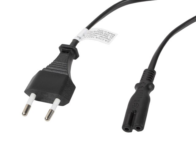 LANBERG KABEL ZASILAJĄCY EURO CEE 7/16 -> C7 1.8M — zdjęcie 1 z 4