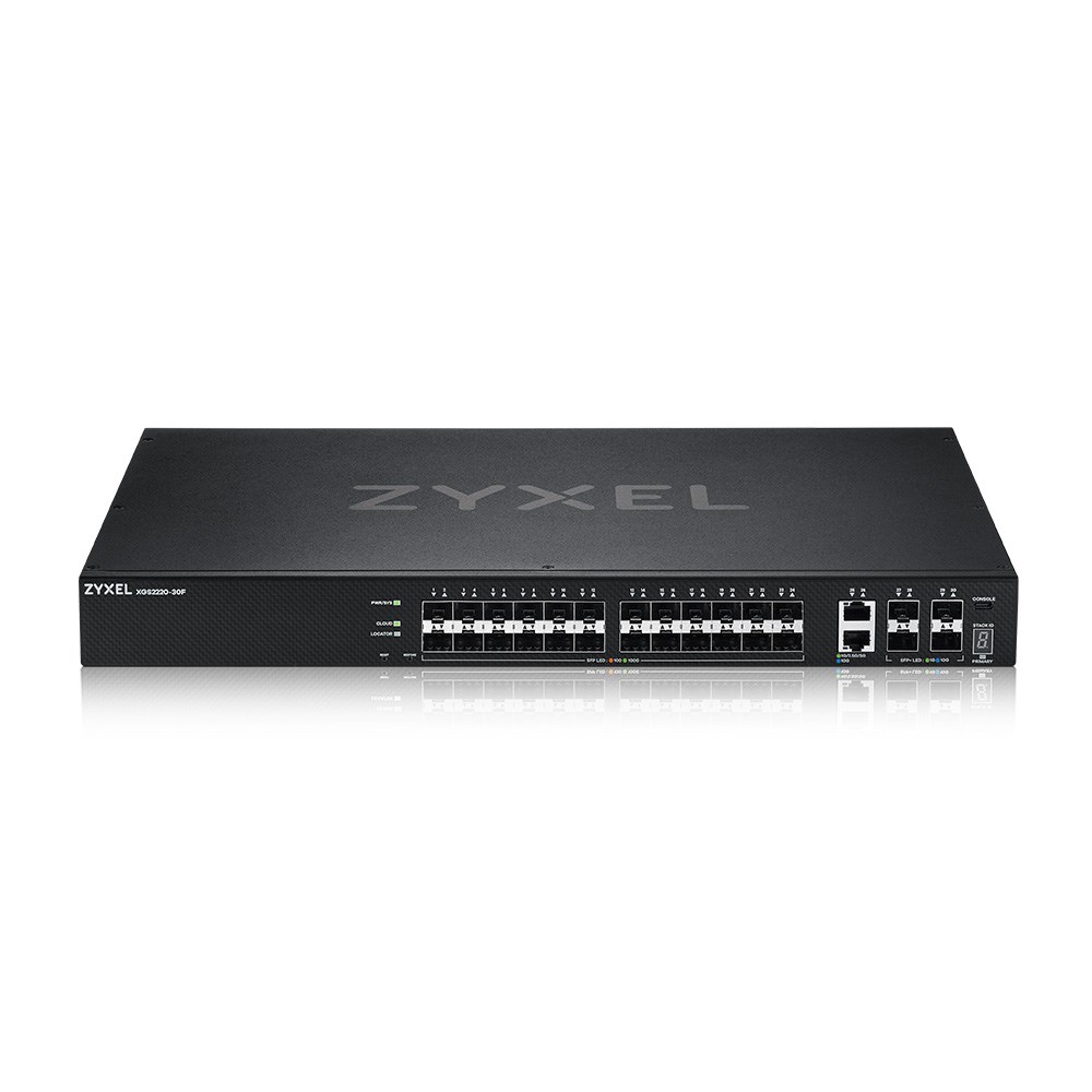 Switch Zyxel XGS2220-30F 30p Zarządzany Czarny — zdjęcie 1 z 6