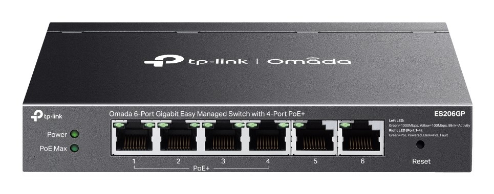 Switch TP-LINK ES206GP czarny — zdjęcie 1 z 5