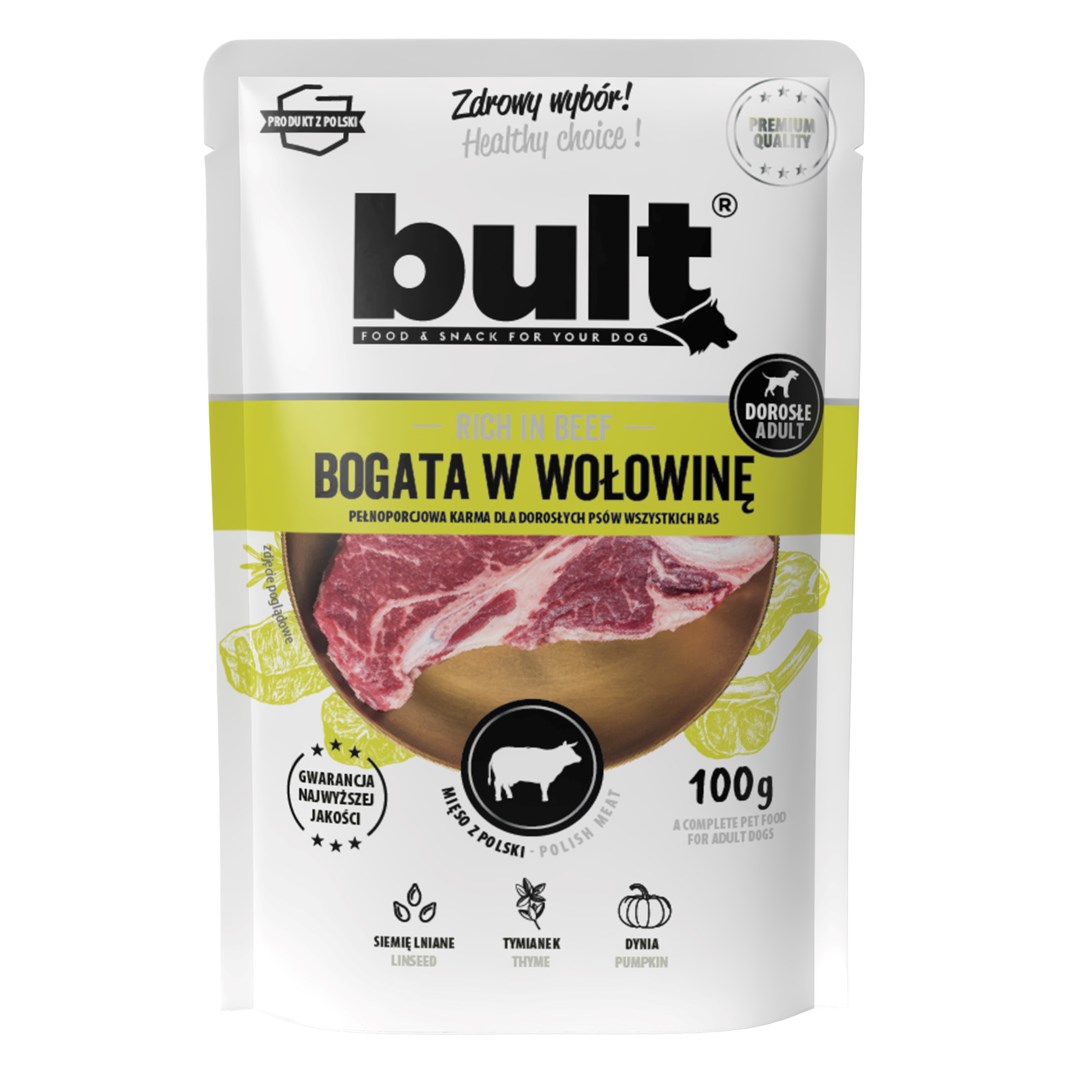 BULT Saszetka mielonka wołowina dla psa 100g — zdjęcie 1 z 2