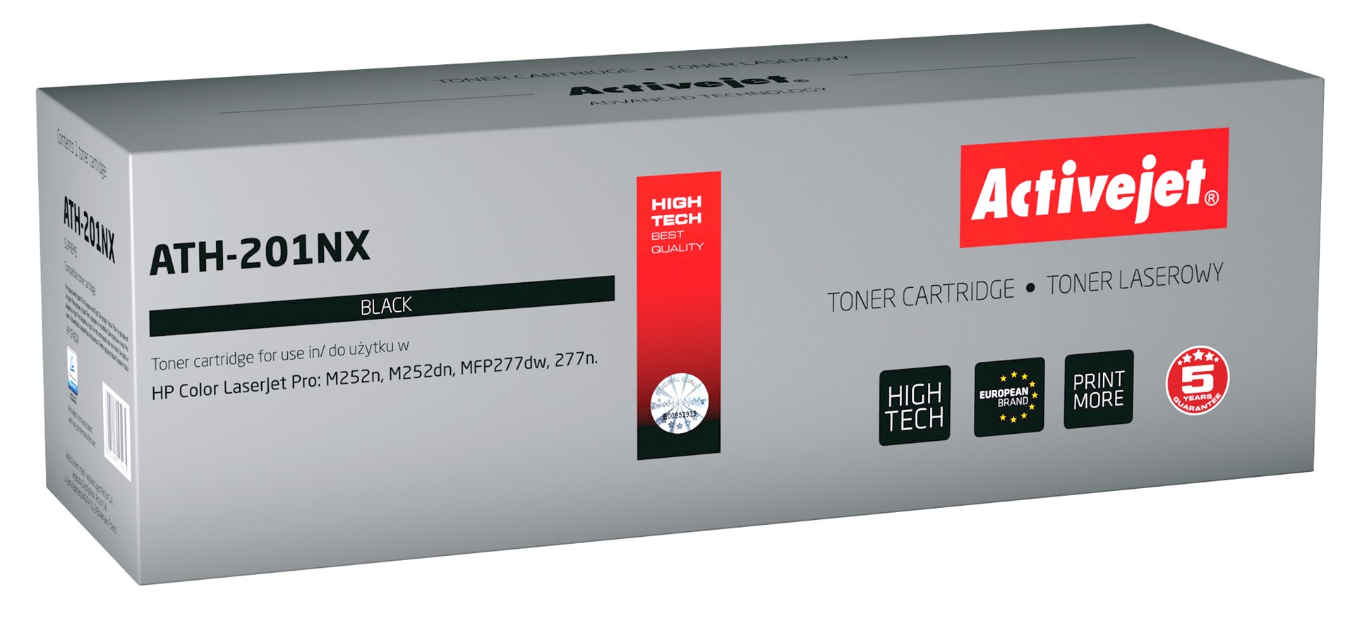 Activejet ATH-201NX Toner, Zamiennik HP 201X, 2800 stron, Czarny