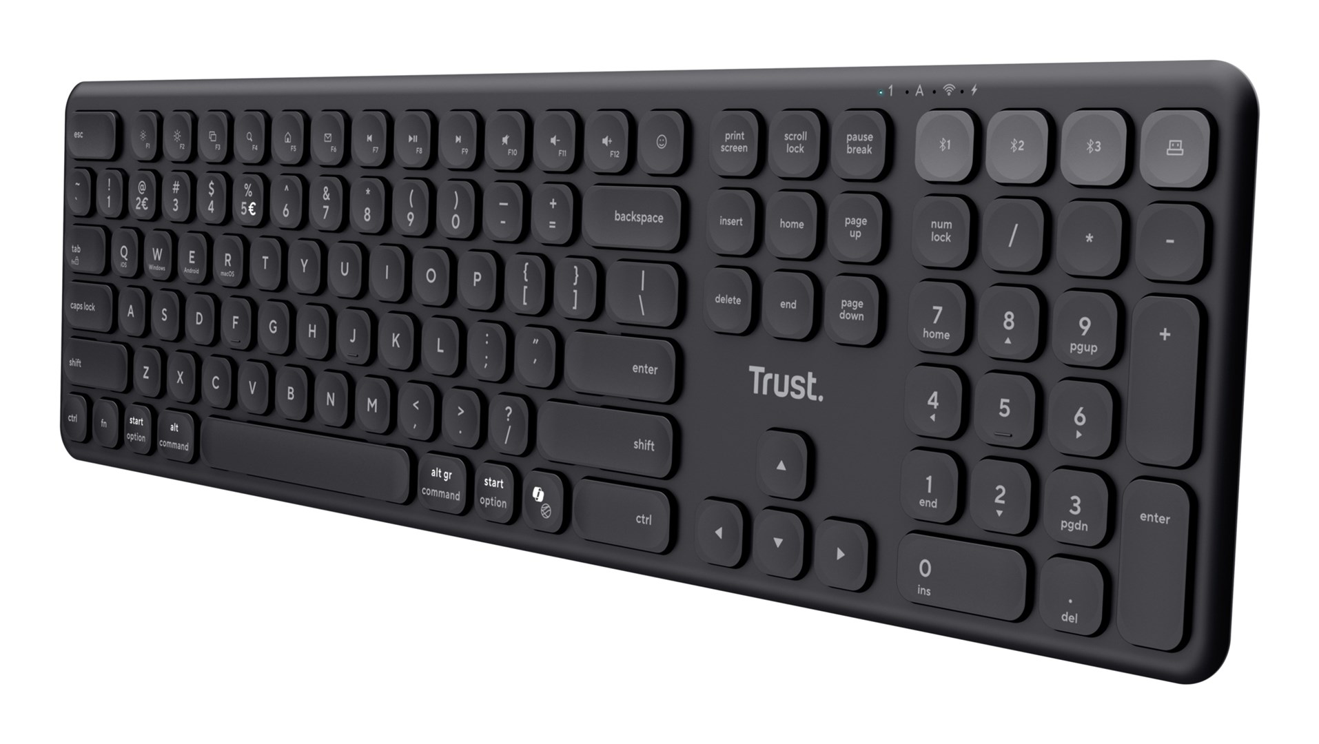 Klawiatura Trust VAIYA WIRELESS US Black — zdjęcie 1 z 7