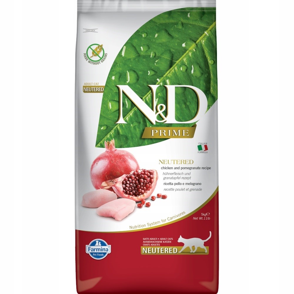 FARMINA N&D Prime Cat Neutered Chicken&Pomegranate 5kg — zdjęcie 1 z 2