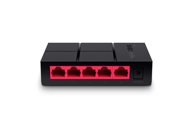 Switch Mercusys MS105G - Czarny, 5-portowy z diodami LED — zdjęcie 1 z 3