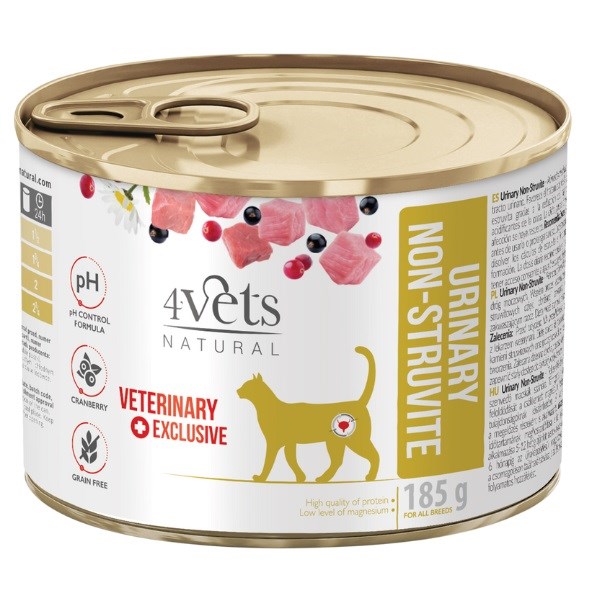 4VETS Natural Urinary No Struvit Cat 185g
