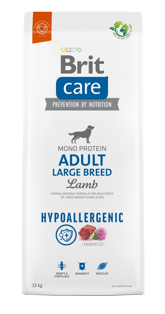 BRIT Care Hypoallergenic Adult Large Breed Lamb - 12 kg