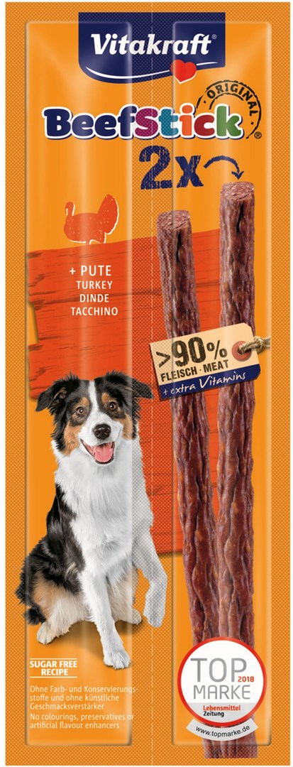 VITAKRAFT BEEF STICK indyk 2szt przysmak dla psa