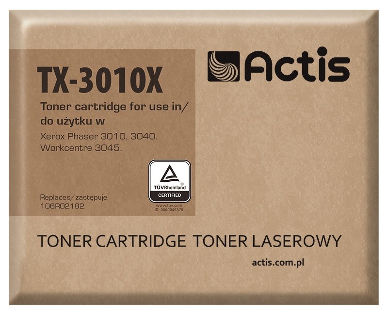 Actis TX-3010X Toner, Kompatybilny z Xerox, 2300 stron, Czarny