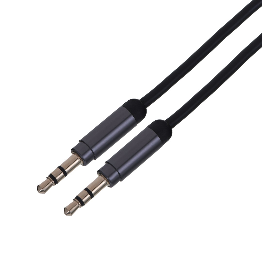 Kabel GEMBIRD CCAP-444-1M, 1m, Mini Jack M, Czarny — zdjęcie 1 z 4