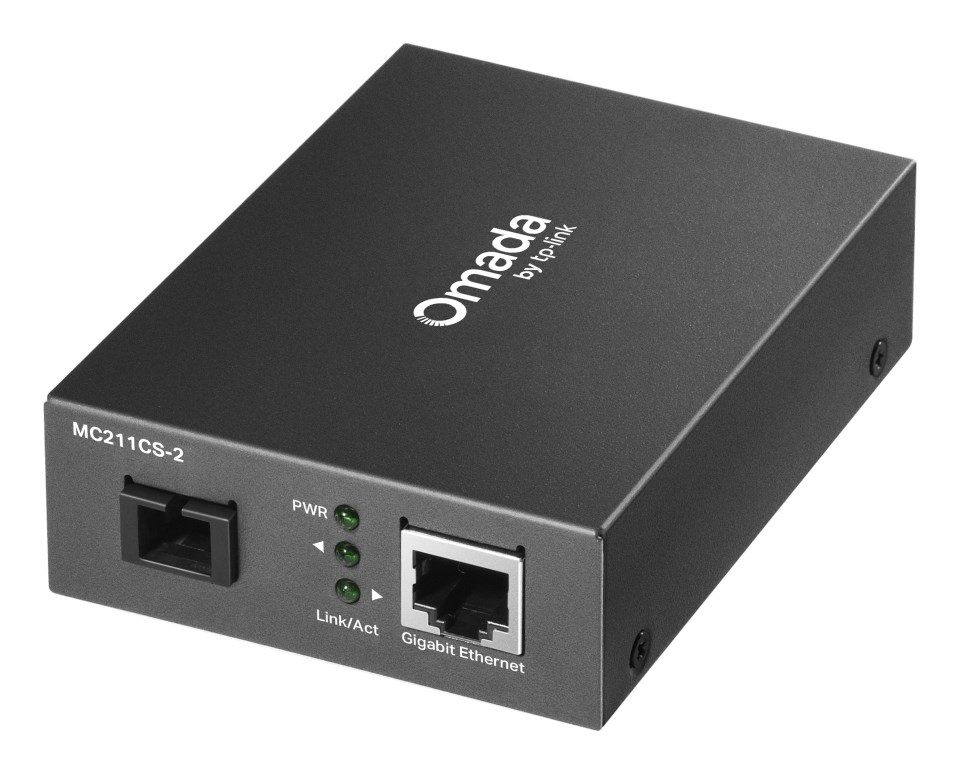 Konwerter TP-LINK MC211CS-2 Czarny — zdjęcie 1 z 2