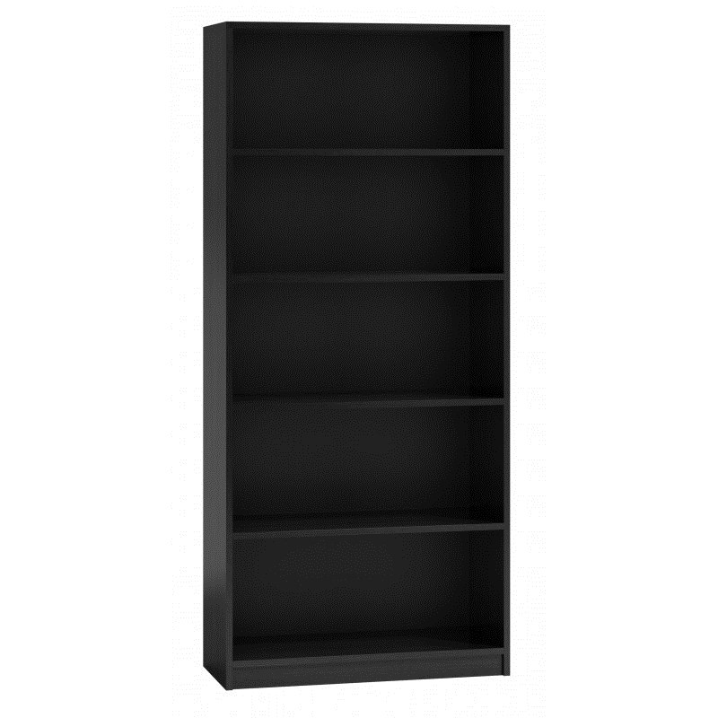 REGAŁ NA KSIĄŻKI 80 CM CZARNY — zdjęcie 1 z 4