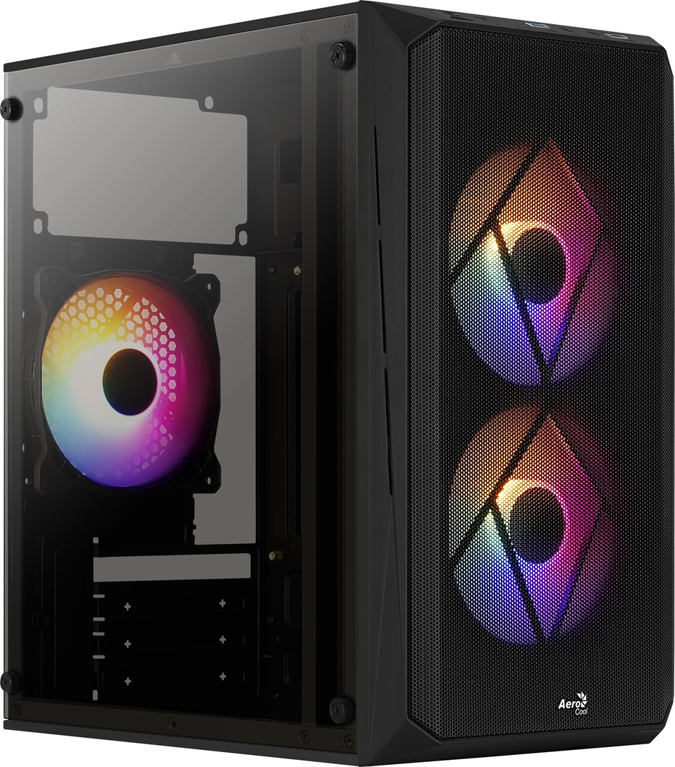 Obudowa Aerocool GS CS-107-A-BK-v2 FRGB Czarna — zdjęcie 1 z 8