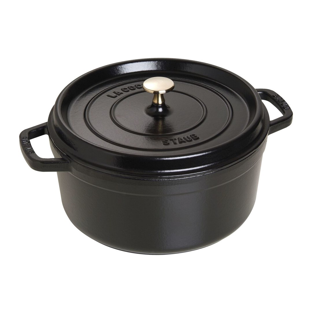 STAUB Garnek żeliwny okrągły 5,2l czarny — zdjęcie 1 z 5