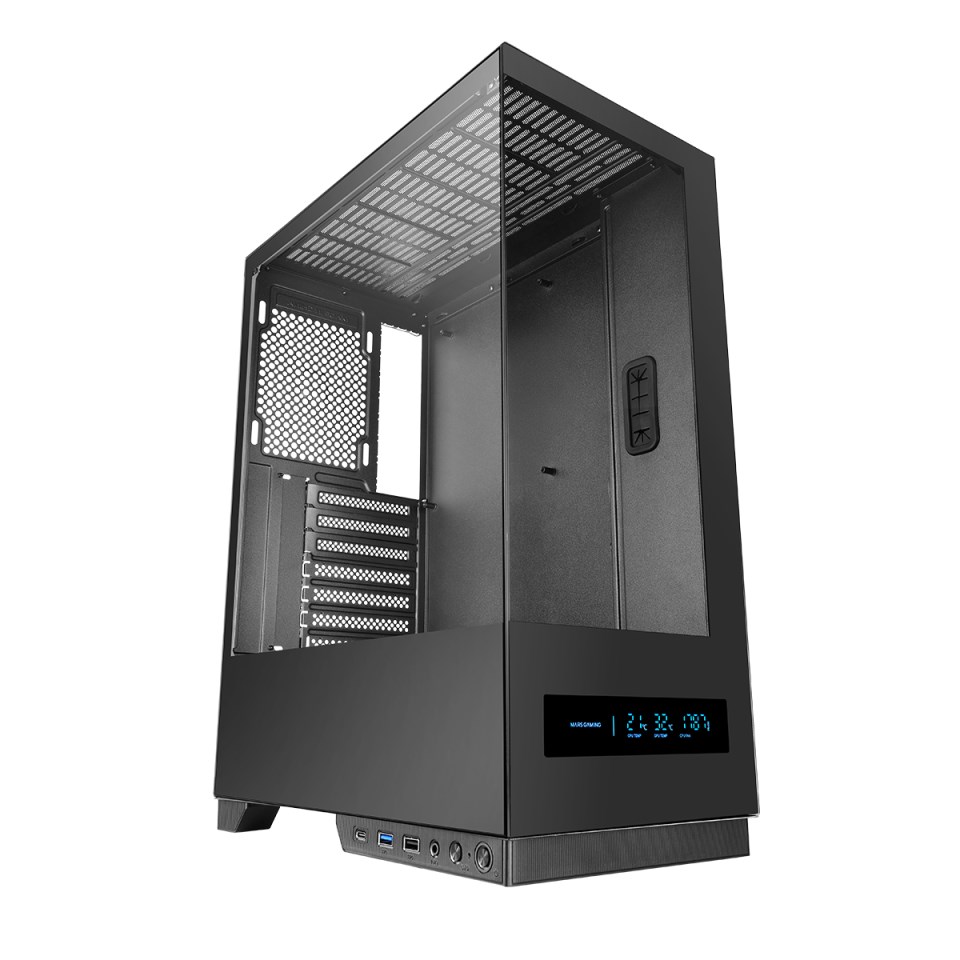 TACENS MARS MC-PULSAR LCD ATX - Obudowa Czarna — zdjęcie 1 z 4