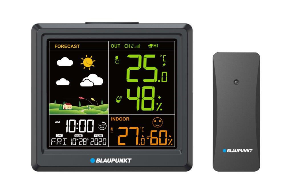 Stacja pogodowa Blaupunkt WS25BK czarna — zdjęcie 1 z 4
