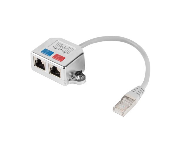 Adapter Lanberg AD-0026-S, kolor srebrny — zdjęcie 1 z 2