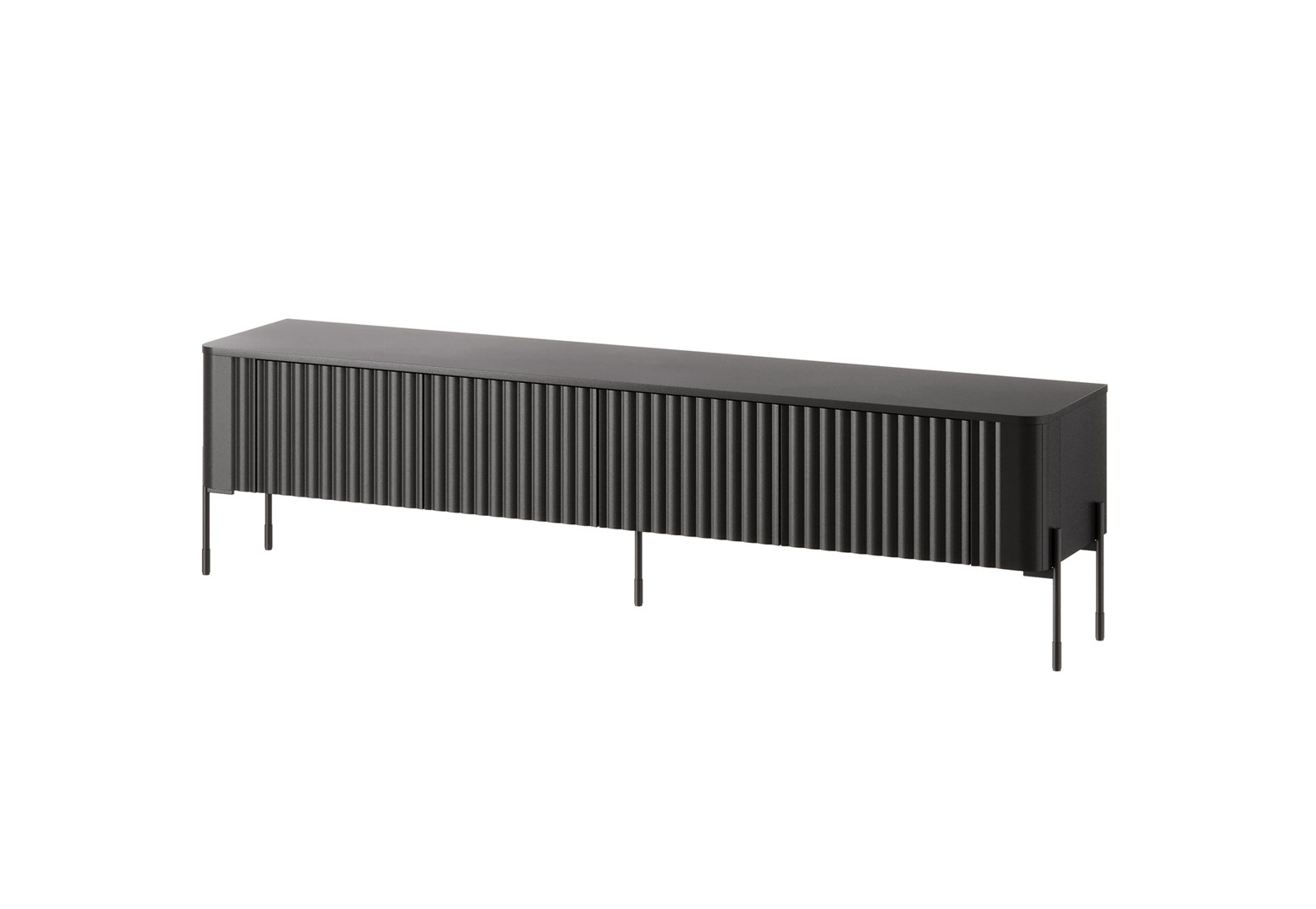 Szafka RTV VERA 190x40x50 czarny mat — zdjęcie 1 z 4