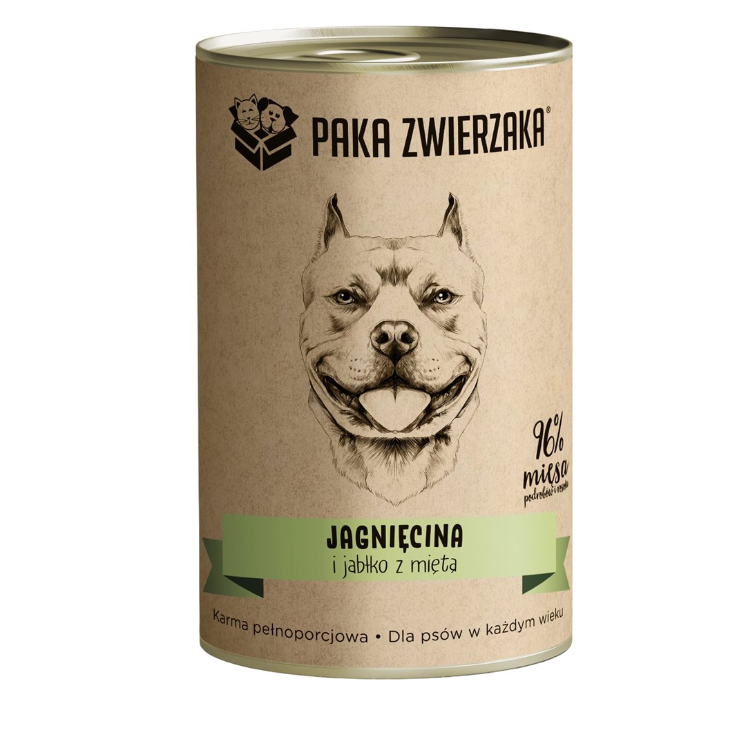 Paka Zwierzaka Jagnięcina i jabłko z miętą 400g — zdjęcie 1 z 2
