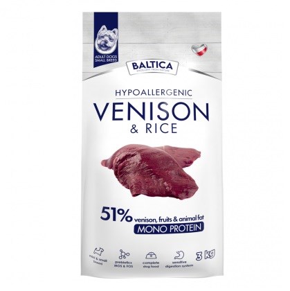 BALTICA NUTRACEUTIC Venison & Rice 3kg — zdjęcie 1 z 2