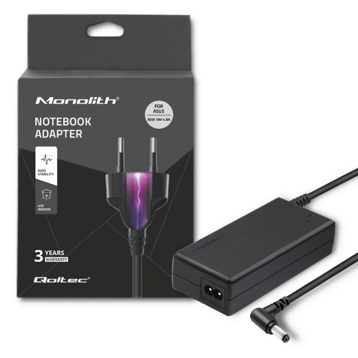 Zasilacz Qoltec 90W do notebooka Asus — zdjęcie 1 z 7