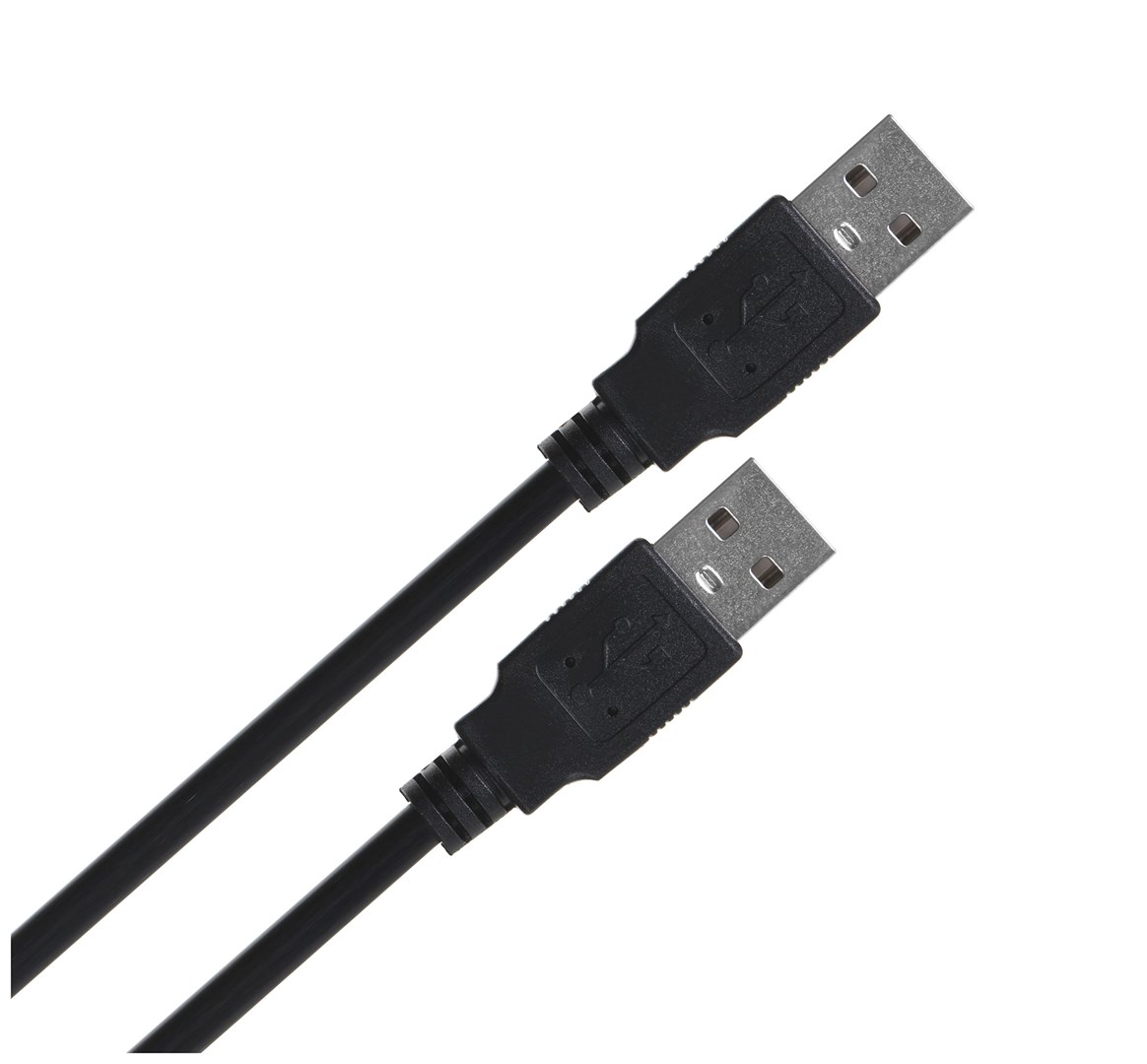 LANBERG KABEL USB-A 2.0 M/M 1M CZARNY — zdjęcie 1 z 3