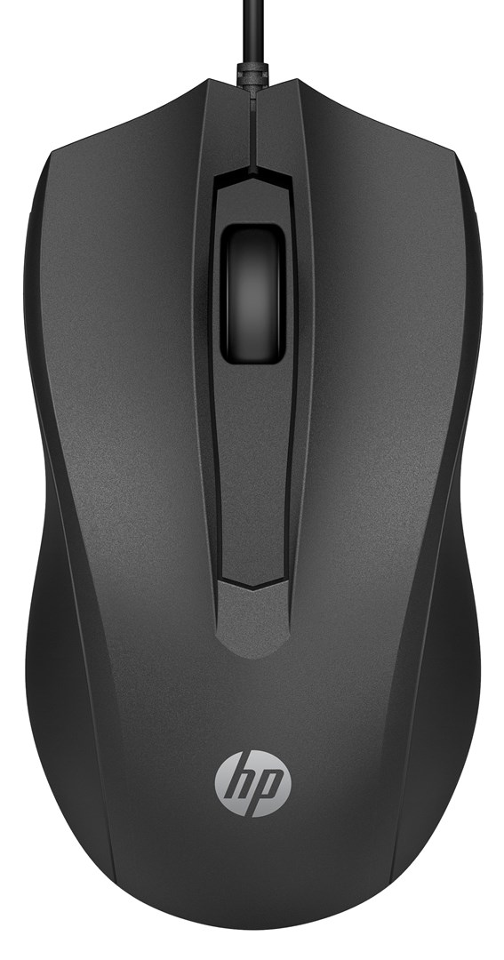Mysz HP Wired Mouse 100 przewodowa czarna — zdjęcie 1 z 4