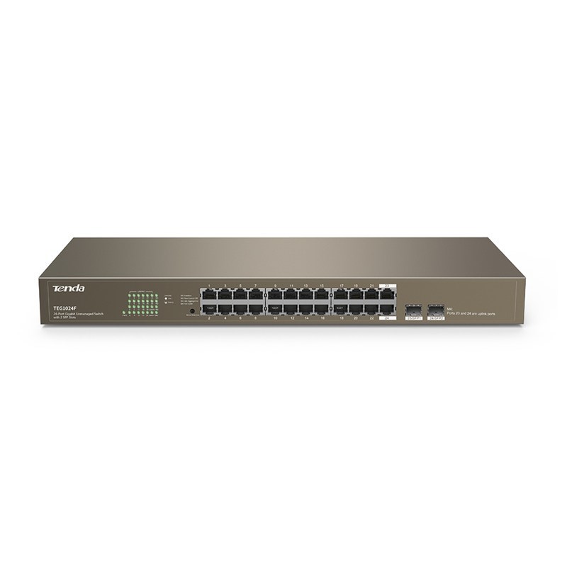 Switch Tenda TEG1024F 24x 10/100/1000Mbps — zdjęcie 1 z 3