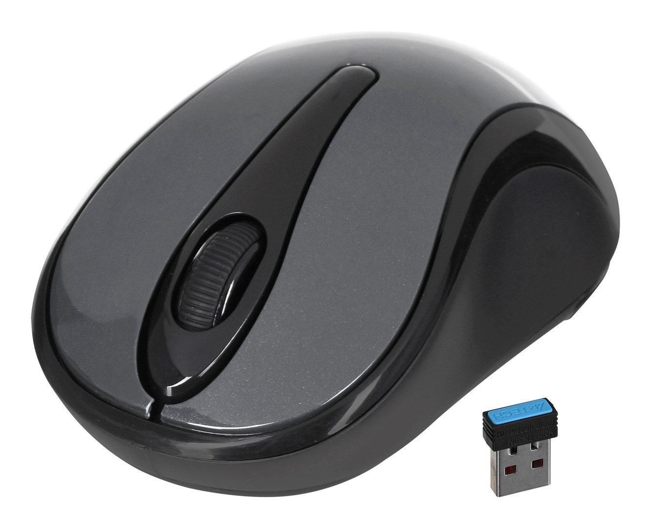 A4TECH MYSZ G3-280N RF GLOSSY GREY — zdjęcie 1 z 8