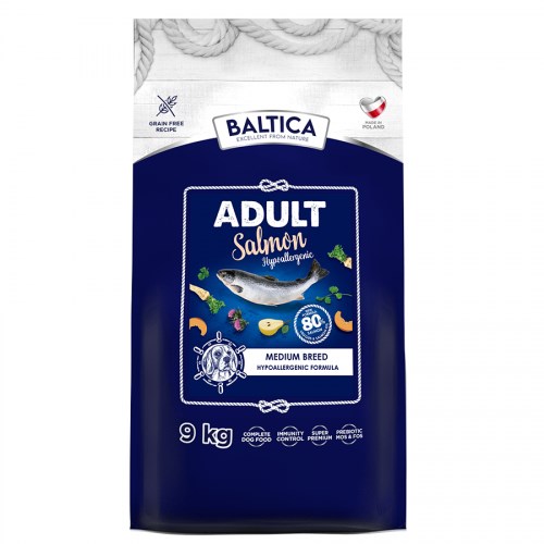 BALTICA EXCELLENT Adult Salmon Hypoallergenic 9kg — zdjęcie 1 z 2