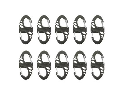 Zestaw karabińczyków Mil-Tec S-Hook - Zielony — zdjęcie 1 z 4